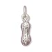 3-D Peanut Charm Sterling Silver