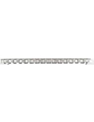 Titanium Grooved Link Bracelet 08.50 Inch Satin/olished Tb750