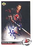Denny Lambert, Ottawa Senators, 1997 Pacific Invincible Autographed Card