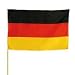Deutschland Fahne mit Schaft Schwenkfahne 90x150cm BUDILA