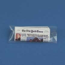 Dollhouse Miniature New York Times in Plastic Bag