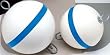 Taylor Made Products Sur-Moor Traditional Boat Mooring Buoy (12", Blue Stripe)