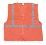 Condor 1YAD4 Safety Vest, Class 1, Med, Mesh, Orange