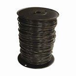 10 Black Solid x 500' Thin Single Wire