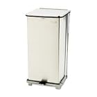 Heavy-Duty Step-On Trash Can, Steel, Defenders, 24 Gal Plastic Liner, Stainless URIST24SSPL by United Receptacle