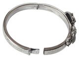 Sterling Silver Bracelet Cuff Jewelry 2.36 inches (brclt093)
