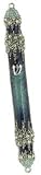 6 Hand Painted Large Granular Mezuzah by Quest Gifts