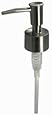 Brushed Nickel Finish Plastic Lotion Dispenser Replacement Pump