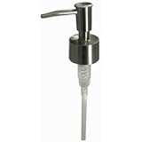 Brushed Nickel Finish Plastic Lotion Dispenser Replacement Pump