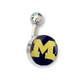 Michigan Wolverines Belly Rings