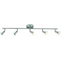 TP24 tp5015 IP44 Texas LED 5 Lamp Spot Bar Fitting, Satin Silver Finish