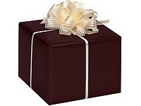 New Trendy Gloss Solid CHOCOLATE BROWN Gift Wrap Wrapping Paper 16 Foot Roll - Bridal Wedding Anniversary Birthday