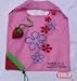 (Price for 10Pcs)Alice Reusable Shopping Tote Bag - Folded Into A Strawberry - Pink,Gift Ideas