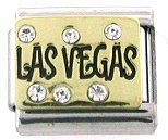 LAS VEGAS Crystal Italian Charm