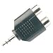 WE11130 Adaptor 3.5mm stereo plug to 2 x RCA sockets