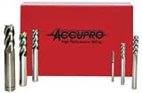 Accupro 0/KIT 6421 6pc 1/8-1/2 W/case Carb 2fl Sem Set