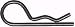 Set of 6 Replacement Retainer Spring (Clip) for Part # 85902, 4939M. Craftsman, Poulan, Husqvarna, Wizard
