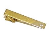 Gold Tie Clip with Sparkling Accent TCL3121