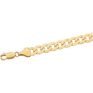 14K Yellow Gold Curb Chain - 7 inches