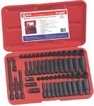 55 Piece 1/4 Drive Impact Socket Set - TF255MS by Genius Tool - Genius Tool - TF255MS