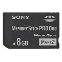 Sony MSMT8G/NK 8GB Memory Stick PRO Duo (Mark2) Media