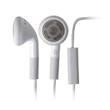 Earbud Headphones w/ Microphone for iPhone Blackberry White