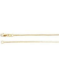 1.0 mm Box Chain 14K Yellow 7 Inch Ch618