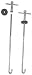 Battery Hold-Downs J-Style T-Bar 10 in. Pair