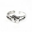 Sterling Silver Fashion Toe Ring - Feet - 6mm Band Width