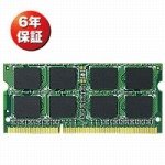 ELECOM 204pinm[gp\RpW[ / DDR3-1333 / 2GBX2 EV1333-N2GX2
