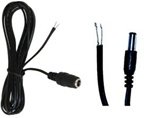 CCTV 2.1 mm Male and Female Camera Power Pigtail 10 Pack