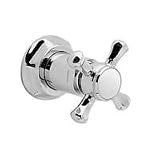 Jado 818 Series - 1/2in Wall Valve and Trim with Cross Handle - Plain - 818/063 / 818/063/100 - colo