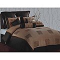 Duck River Textile Studio Square Hotel 10-Piece Queen Comforter Set, Silver Black