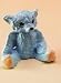 Dollhouse Miniature Baby Blue Teddy Bear