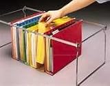 2 Capacity Reinforced Hanging File Folders, Legal, Blue, 25 per Box