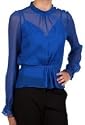 Twelfth Street Victorian Blouse in Royal