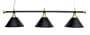 61" Metal Pool Table Light Billiard Lamp Black and Brass