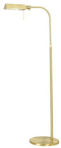 Sonneman Satin Brass Tenda Pharmacy Adjustable Floor Lamp