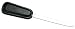 Black Leather Letter Opener, Silver