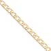14k 6.5mm Hand-polished Fancy Link Chain Necklace - 20 Inch