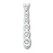 14k White Gold Diamond Journey Pendant
