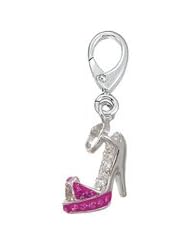 Genuine Zable (TM) Product. 925 Sterling Silver High Heel Shoe Charm. 100% Satisfaction Guaranteed.