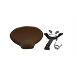 Brown Leather Cobbler Style Velo Racer Solo Seat Kit for Harley Davidson Bikes -... by V-Twin