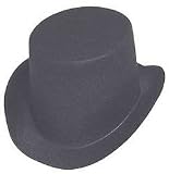 Black Felt Mini Top Hats - Package of 6