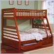 Coaster Ogletown Twin over Full Bunk Bed in Oak Finish