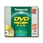 Panasonic 3x speed, 4.7GB, 5 pack DVD-RAM Disc