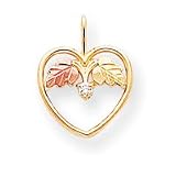10k Black Hills Gold Diamond Pendant