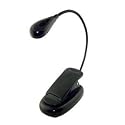 Kindle light Clip-On LED Book Light eReader Black Color Sony Kindle book light (Black)