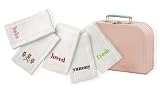 Girl Greatest Hits Burp Cloth Set in Mini-Suitcase