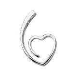 14k White Gold Metal Fashion Heart - JewelryWeb